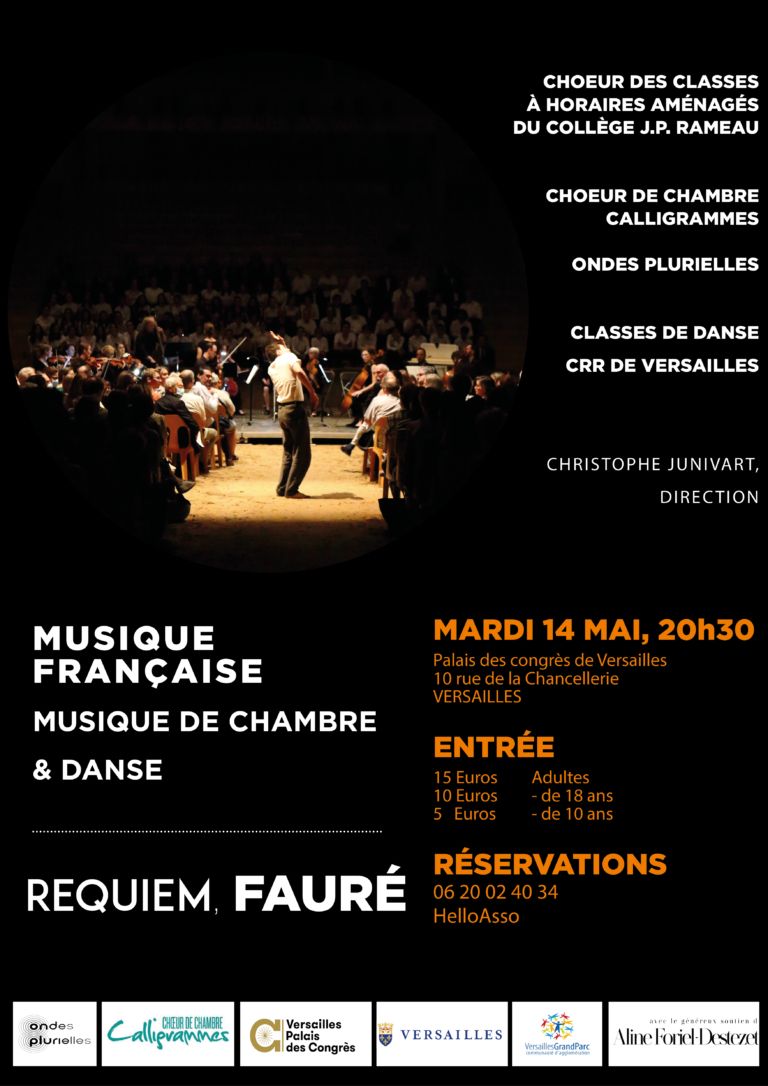 Affiche Requiem Fauré Collège Rameau